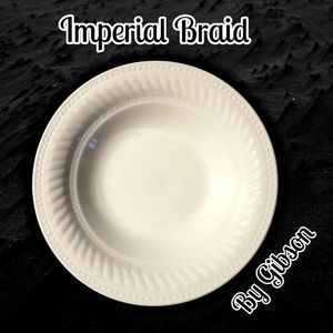 1 Vtg Soup/Cereal Bowl Imperial Braid By GIBSON DESIGNS